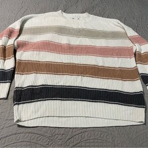 Hollister Women’s Striped Sweater Size Medium